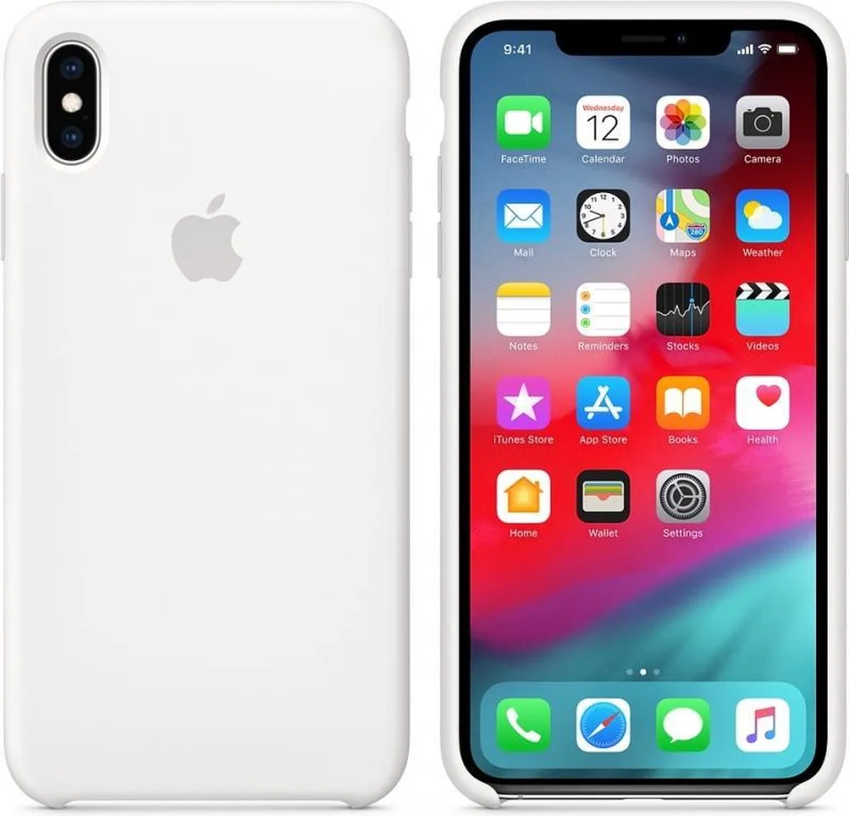 Apple iPhone XS Max Siliconen Hoesje MRWF2ZM/A - Wit