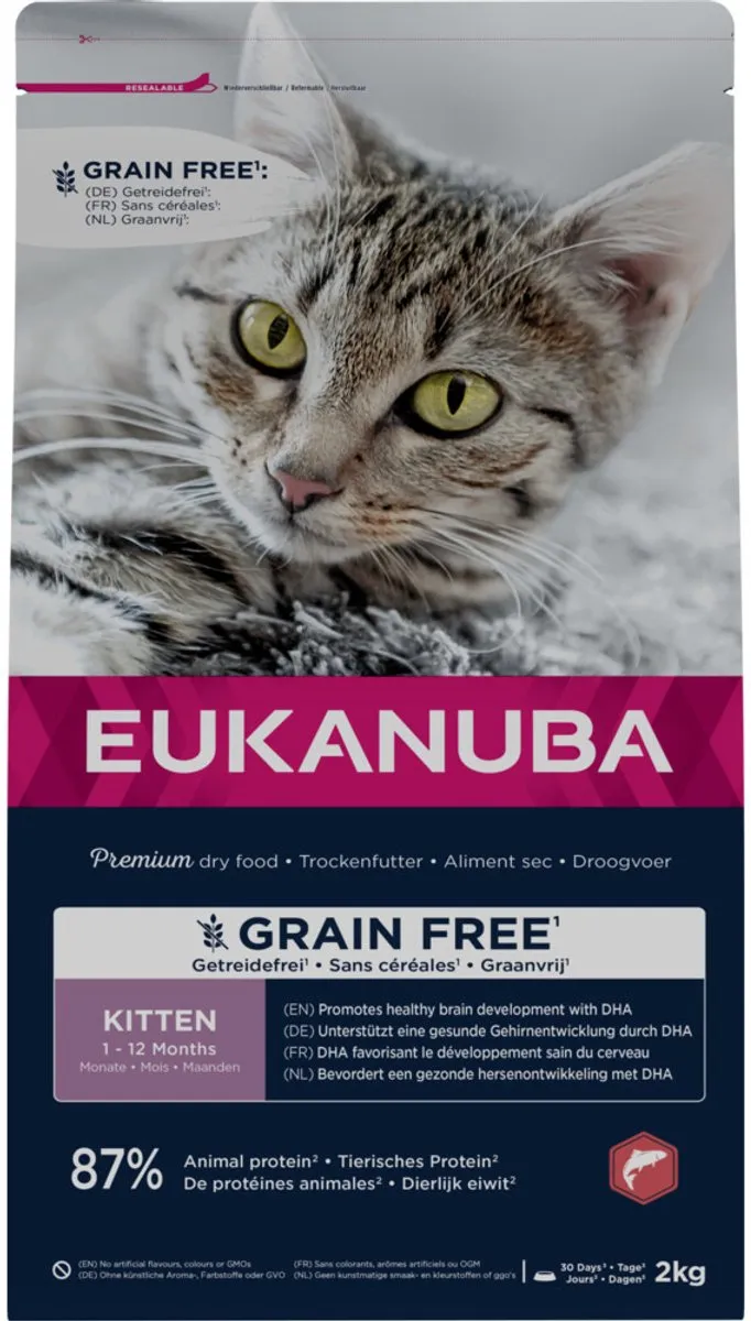 Eukanuba Kitten Graanvrij Zalm Kattenvoer