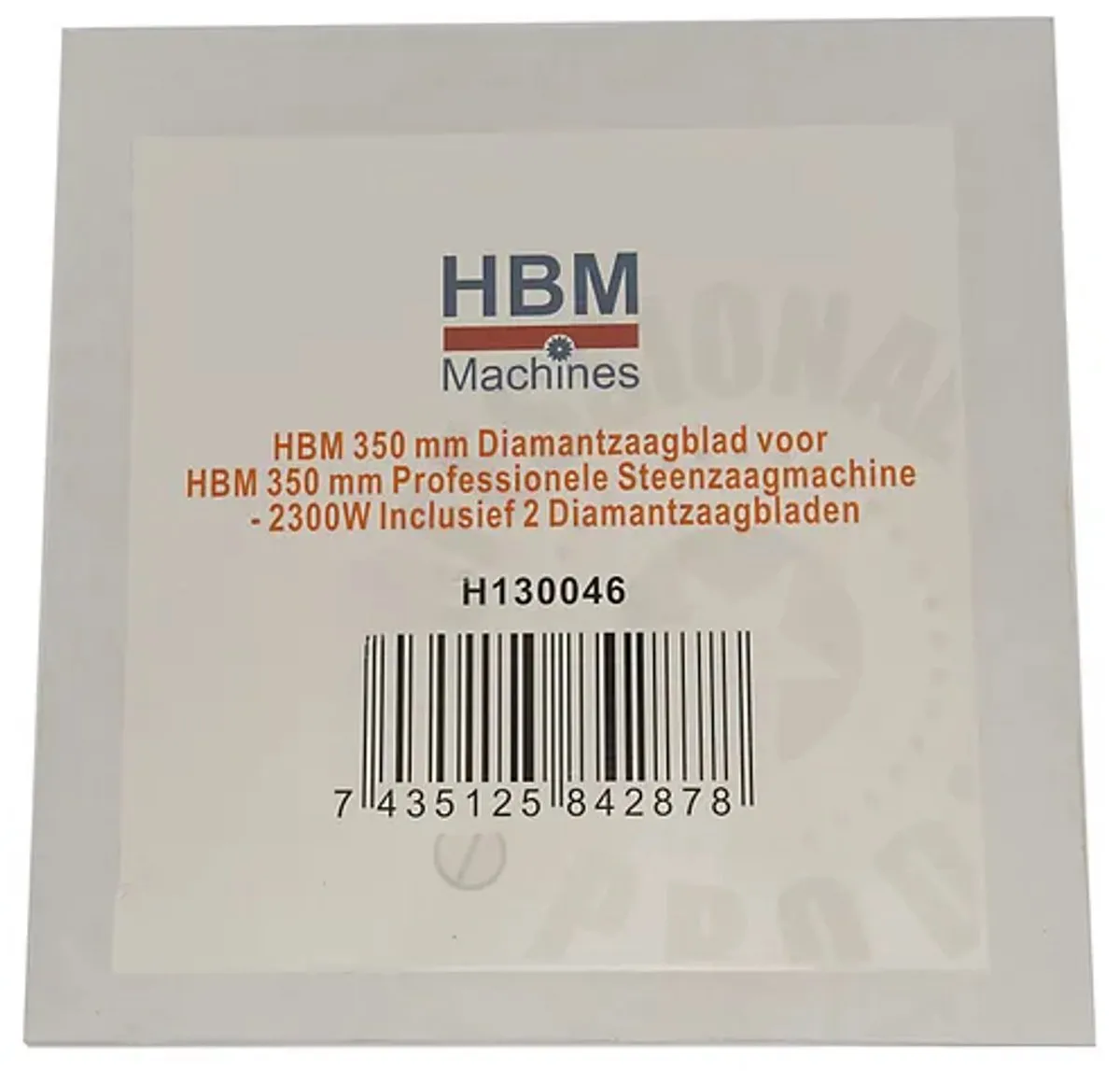 HBM 350mm Diamantzaagblad - Natuursteen/Steen