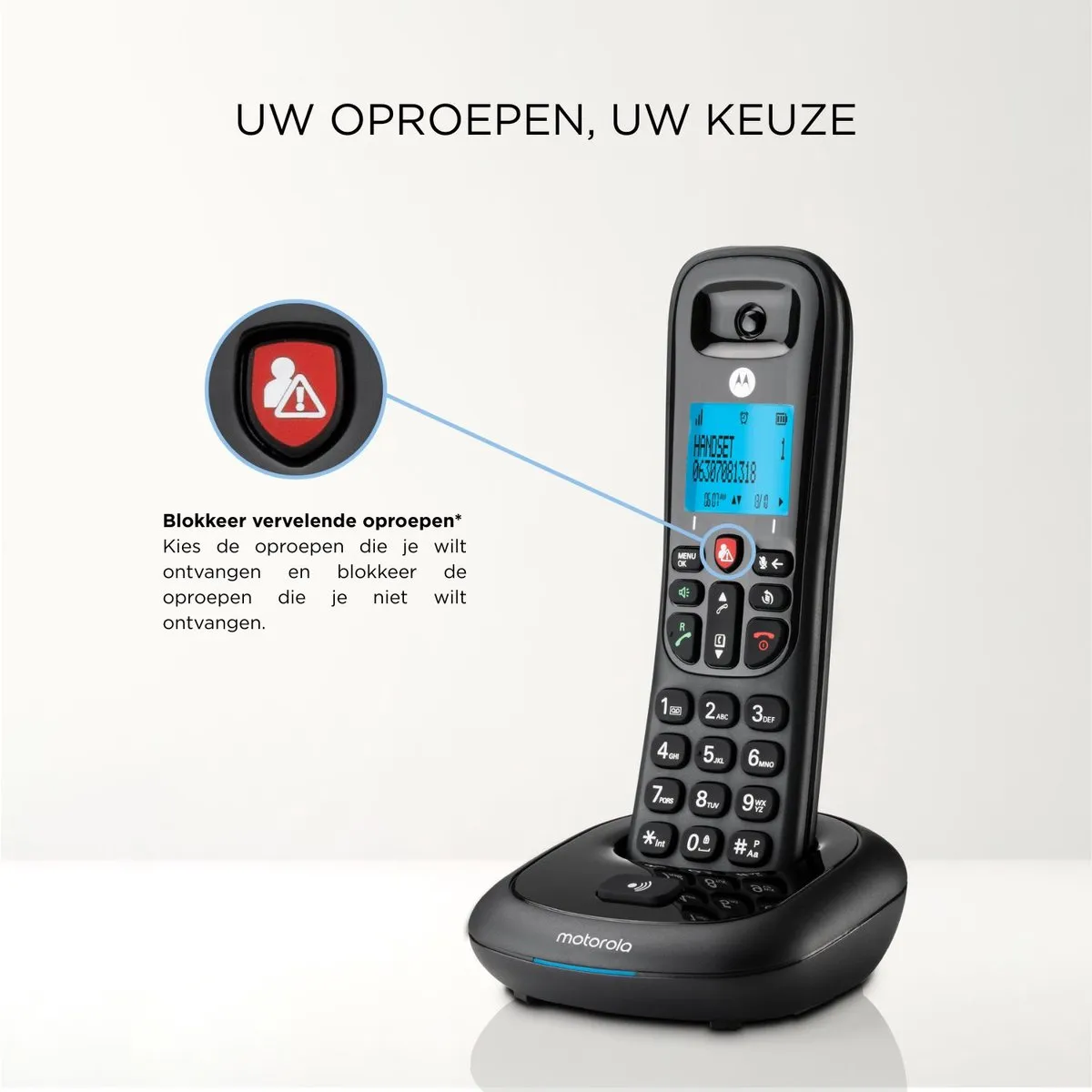 Motorola CD4001 DECT Telefoon - Zwart