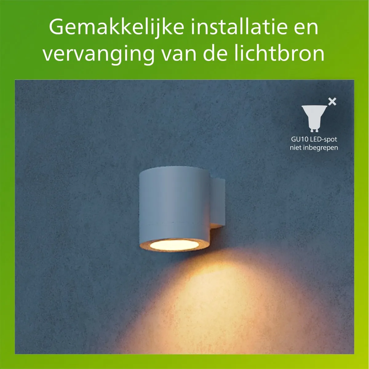 Philips Fylx Wandlamp GU10 IP44 - Wit