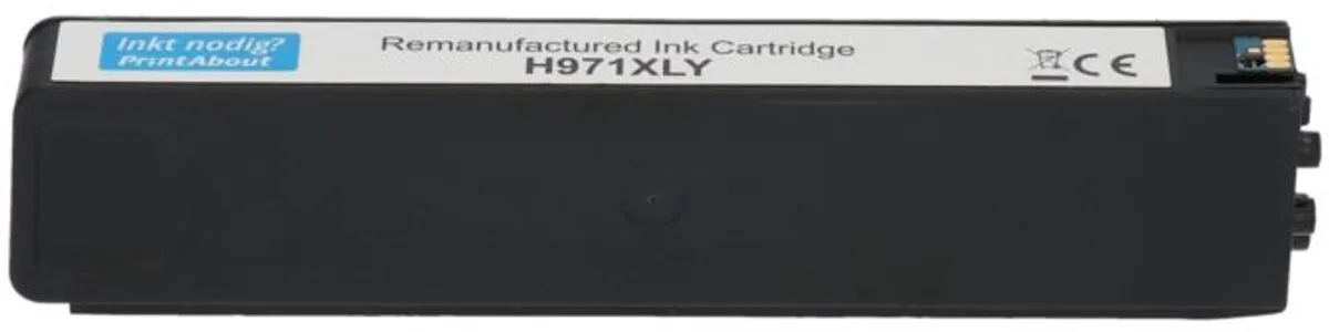 PrintAbout HP 971 Geel Inktcartridge CN624AE - 113ml