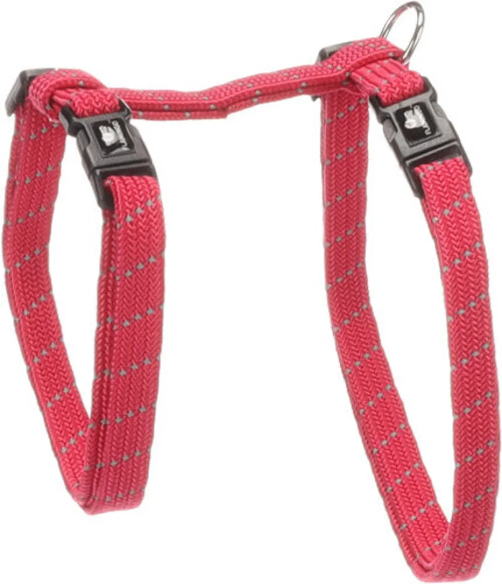 Flamingo Elza Koraalrood Kattenharnas met Looplijn