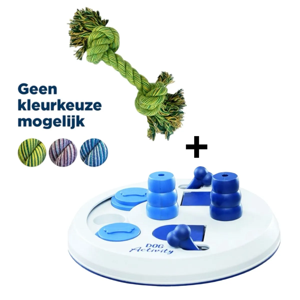 Trixie Dog Activity Flip Board & Happy Pet Flossin' Fun - Intelligentiespeelgoed Hond - Assorti - afbeelding 2 van 2