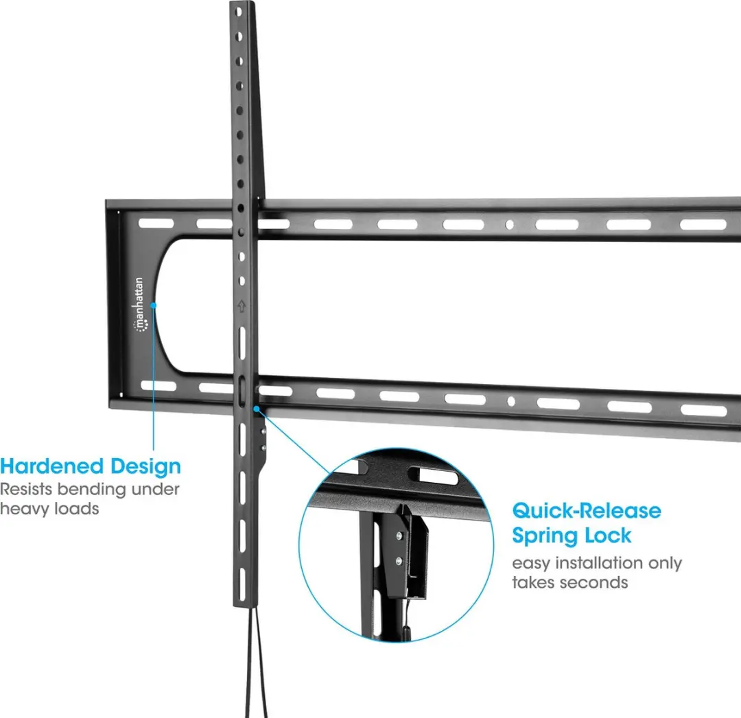 Manhattan 461917 TV-bevestiging 120" - Zwart - afbeelding 2 van 6