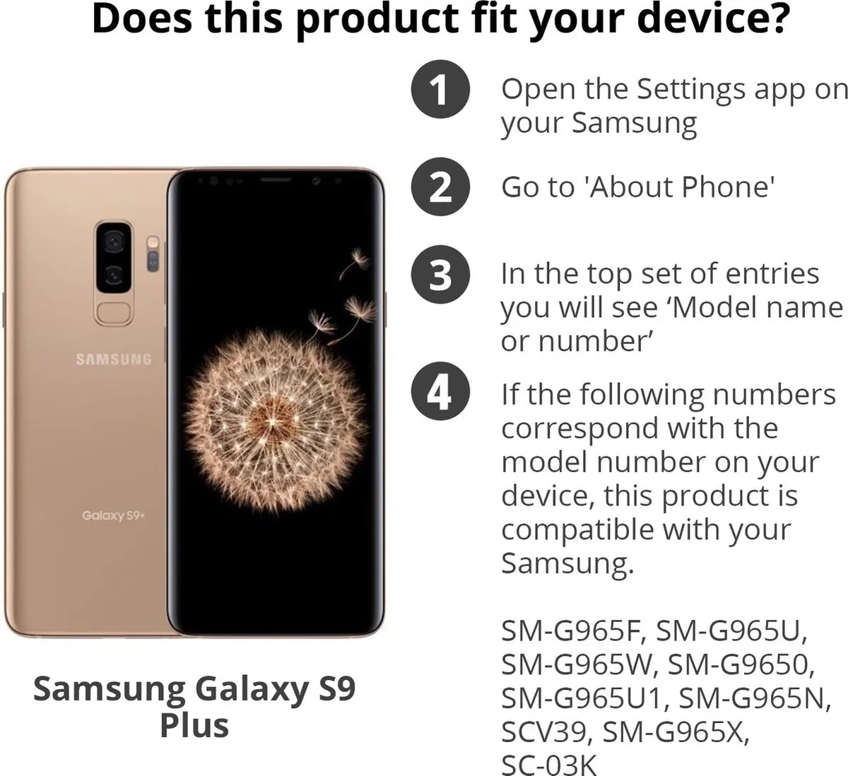 Samsung Galaxy S9+ ET-FG965CT Screenprotector - 2 Stuks