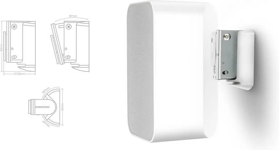 Bluesound WM100 Muurbeugel - Zwart - afbeelding 5 van 5