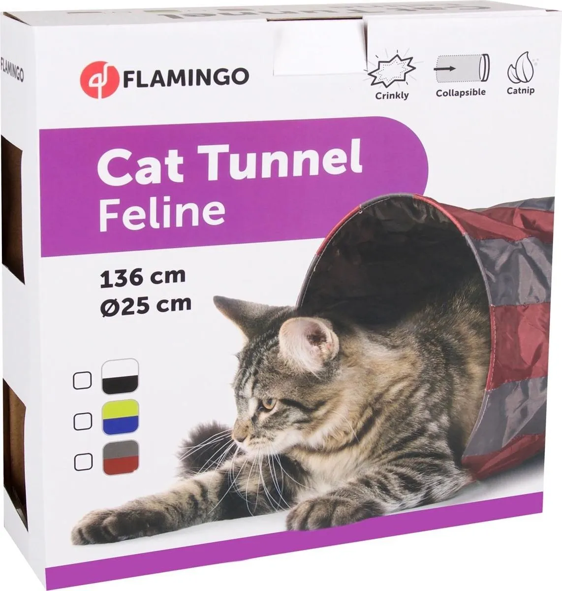 Flamingo Feline Cruiser Kattentunnel - 136x25x25cm