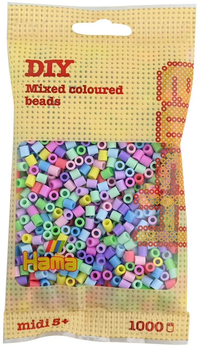 Hama Str Kr Pakk 1000 Pastel - Multi colour