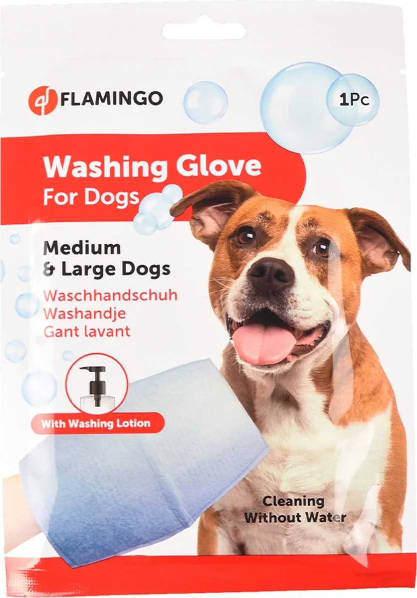 Flamingo Washing Glove Medium & Large - 3 Stuks