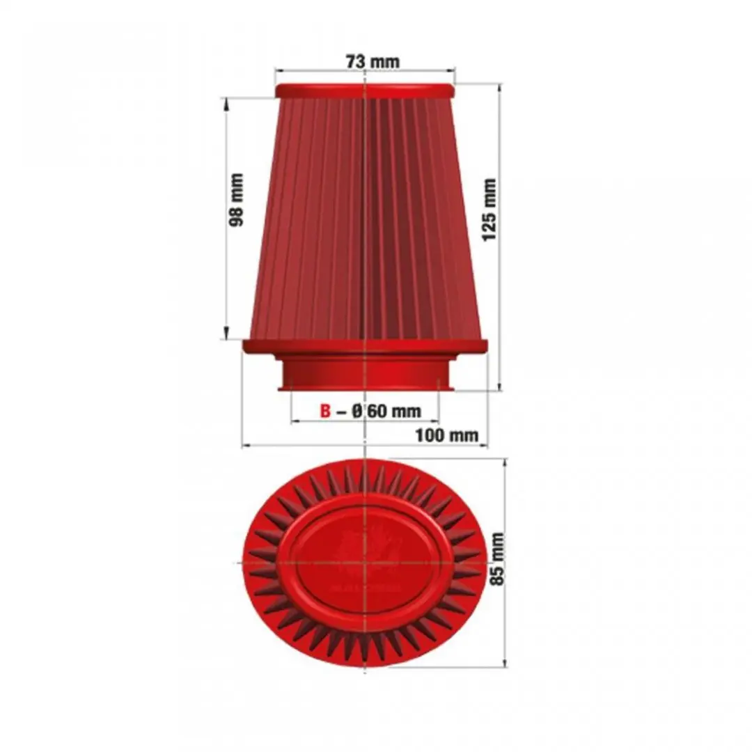 malossi luchtfilter voor yamaha 530 tmax scooter 2012 t/m 2017 417233 nieuw