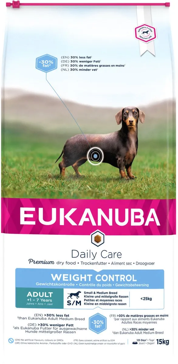 Eukanuba Adult Medium Breed Weight Control Kip 15kg