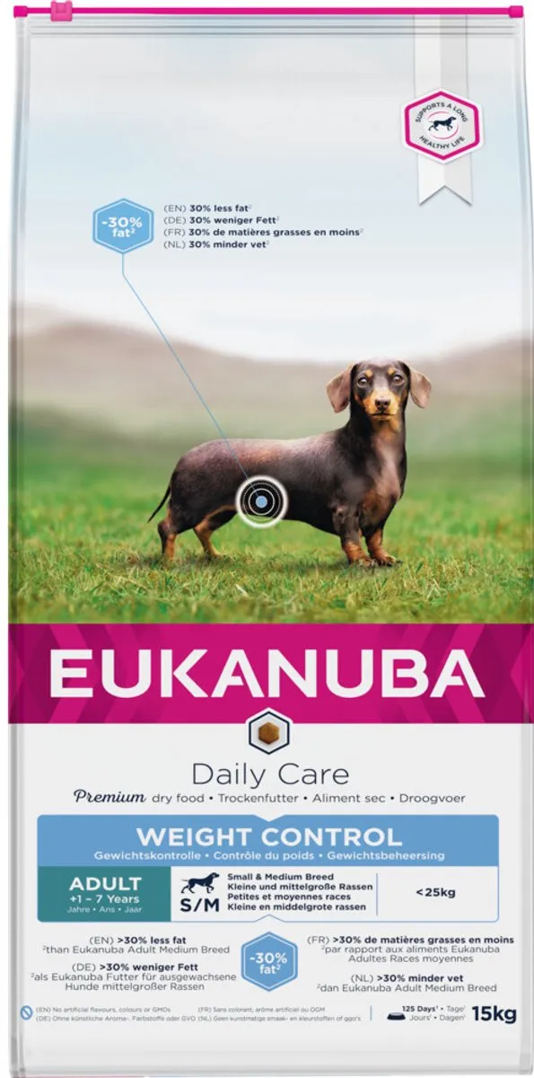 Eukanuba Adult Medium Breed Weight Control Kip 15kg