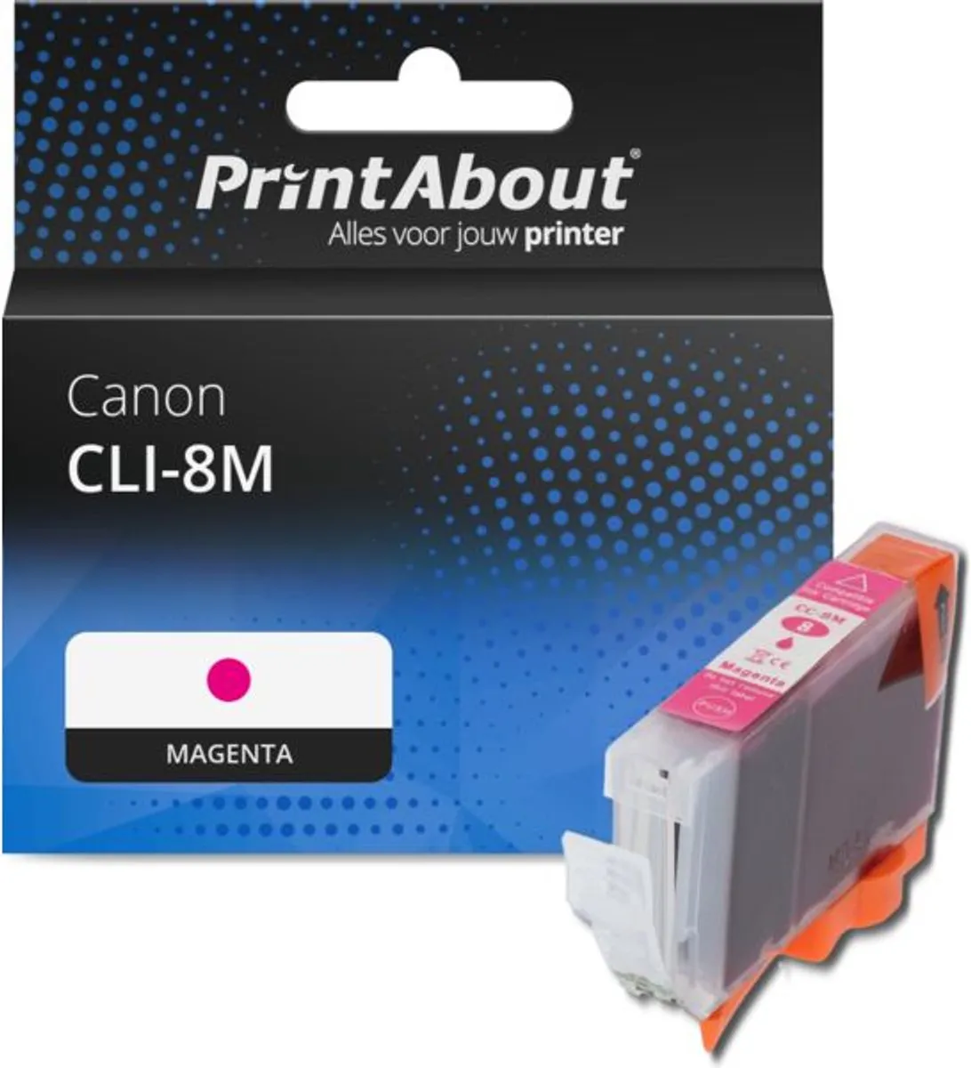 PrintAbout Canon CLI-8M Inktcartridge Magenta 15ml