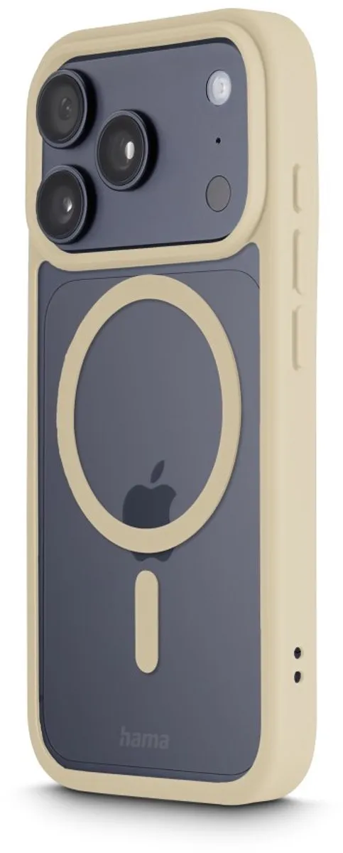 Hama Hoesje iPhone 17 Pro Frame Protect - Beige - MPN 00232406