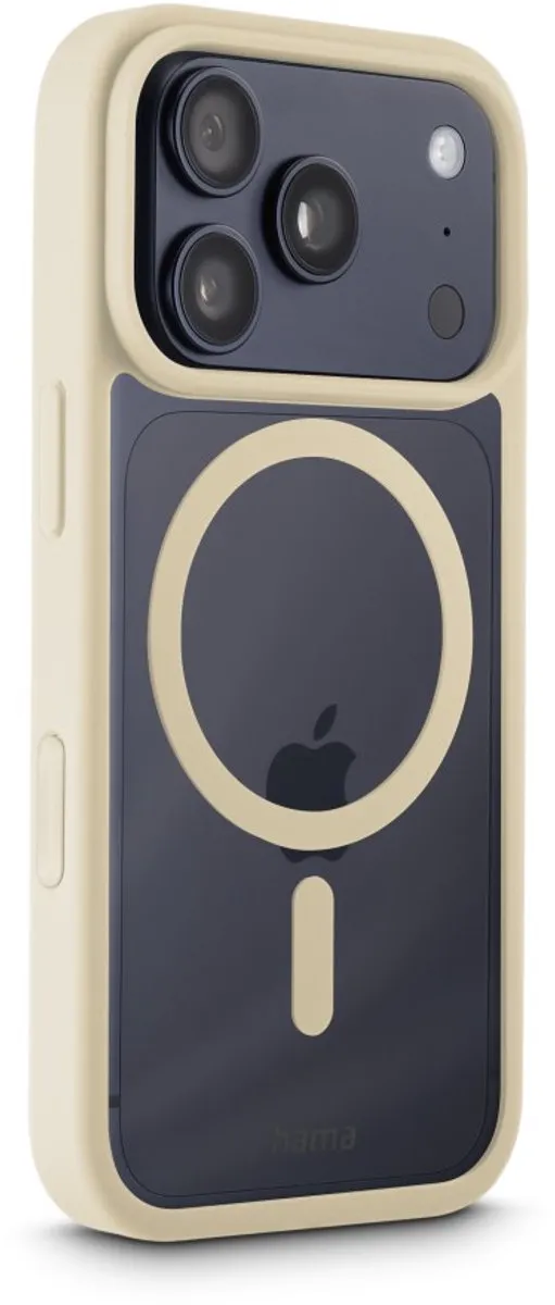 Hama Hoesje iPhone 17 Pro Frame Protect - Beige - MPN 00232406 - afbeelding 6 van 6