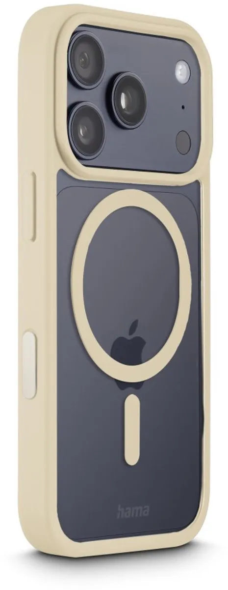Hama Hoesje iPhone 17 Pro Frame Protect - Beige - MPN 00232406