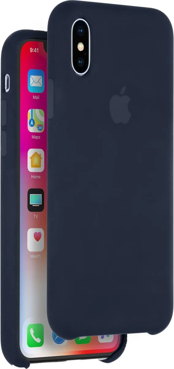 Apple Siliconen Back Cover iPhone X - Donkerblauw MQT32ZM/A