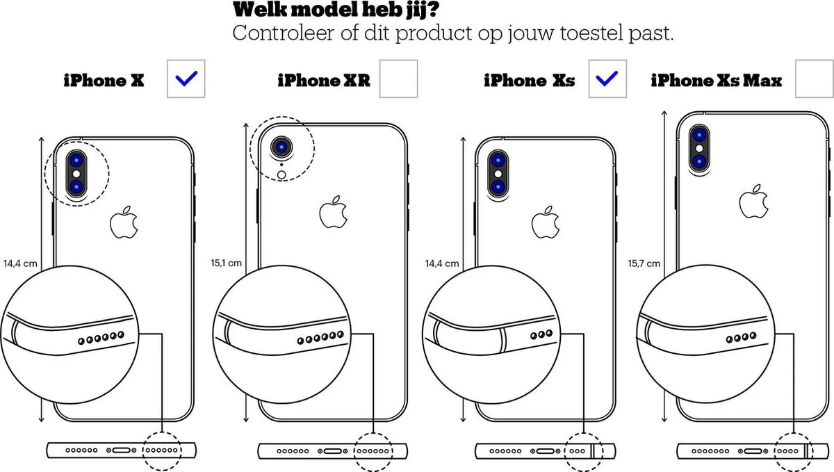 Apple Siliconen Back Cover iPhone X - Donkerblauw MQT32ZM/A