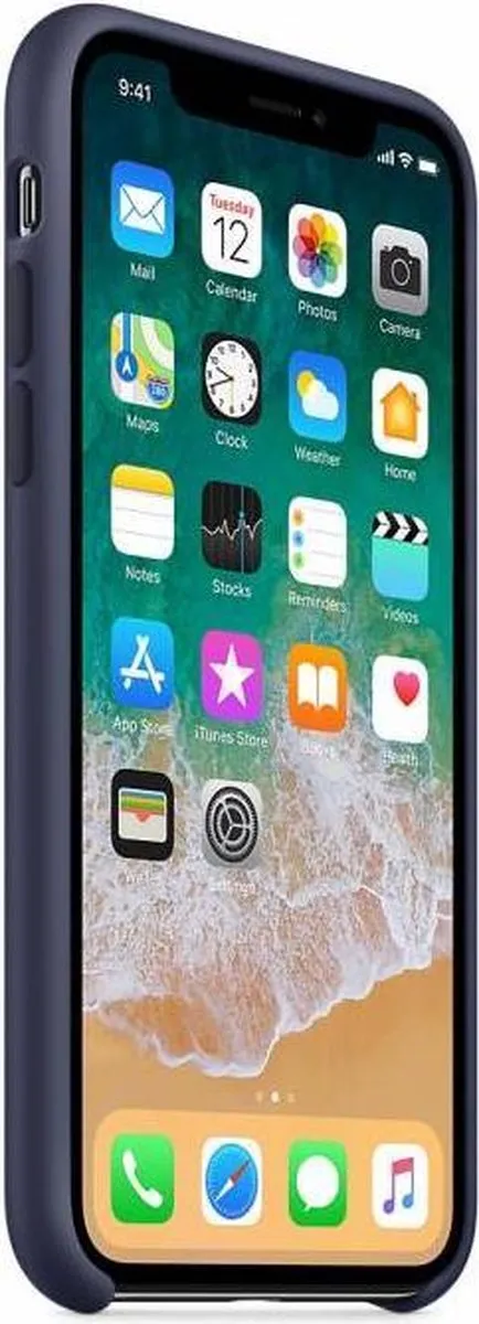 Apple Siliconen Back Cover iPhone X - Donkerblauw MQT32ZM/A - afbeelding 6 van 6