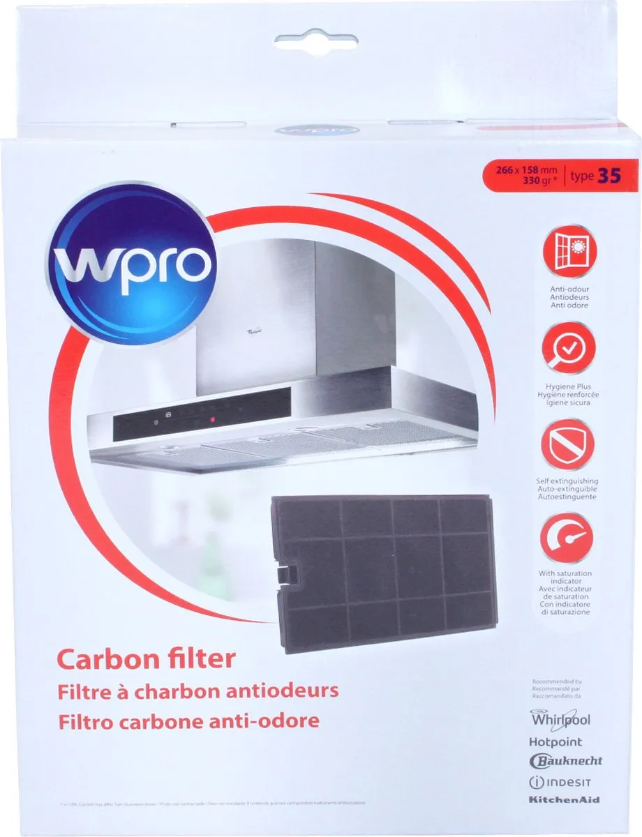 Whirlpool CHF035 Koolstoffilter - Zwart