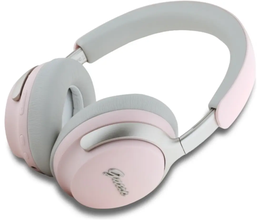 GUESS Metal Script Hoofdkoptelefoon - Roze - afbeelding 3 van 5