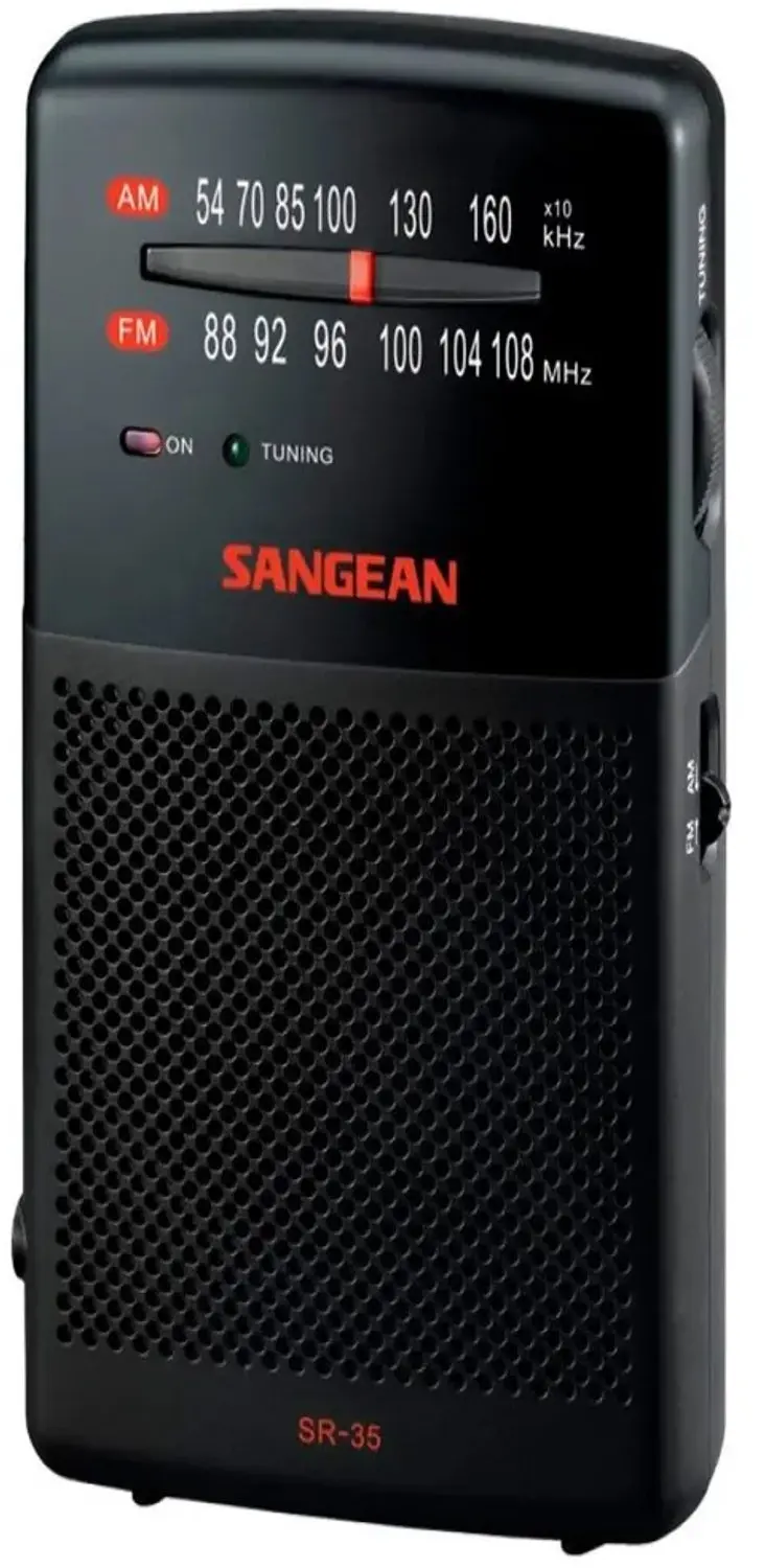 Sangean SR-35 Zakradio - Zwart - afbeelding 3 van 6