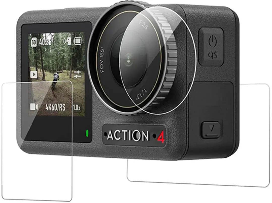 Telesin Glas Bescherming Osmo Action 5/4/3 - Transparant - afbeelding 2 van 4