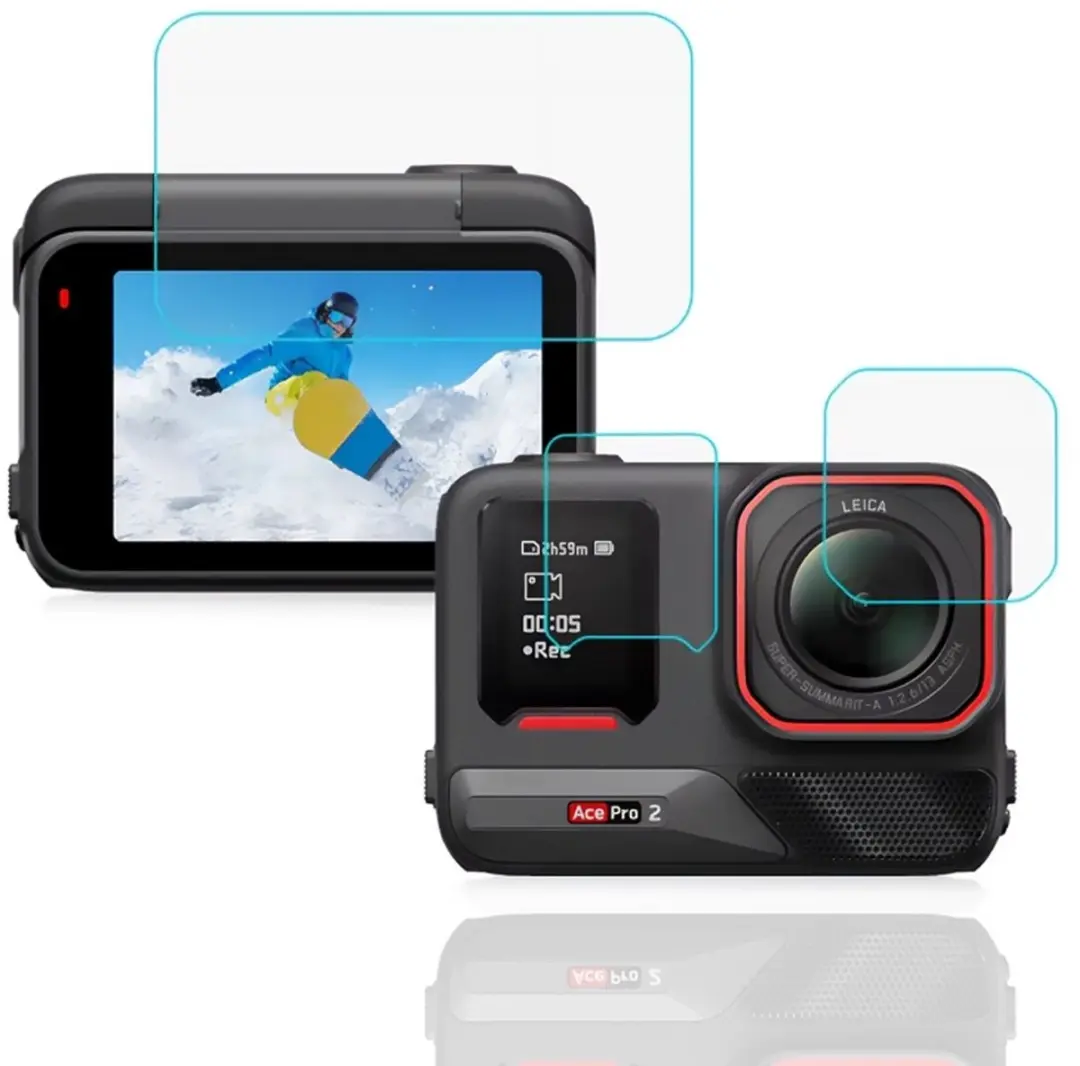 Telesin Screenprotector-set Insta360 Ace Pro - 2 Stuks - afbeelding 2 van 6