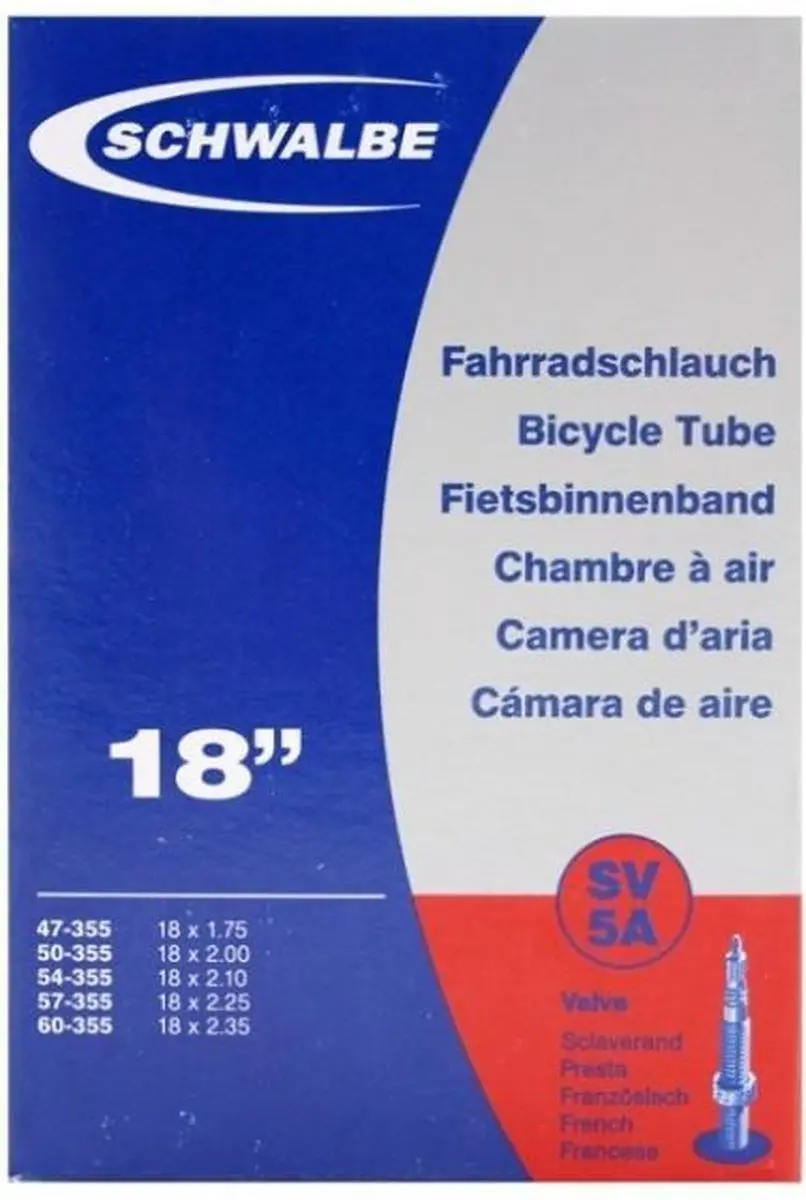 Schwalbe Binnenband 18x1.75-2.35 Presta - 1 Stuks - afbeelding 2 van 5