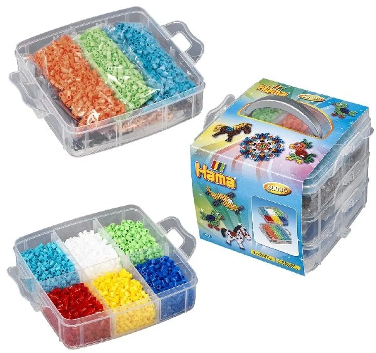 Hama Strijkkralenset 6000 kralen - 9 kleuren - Multi