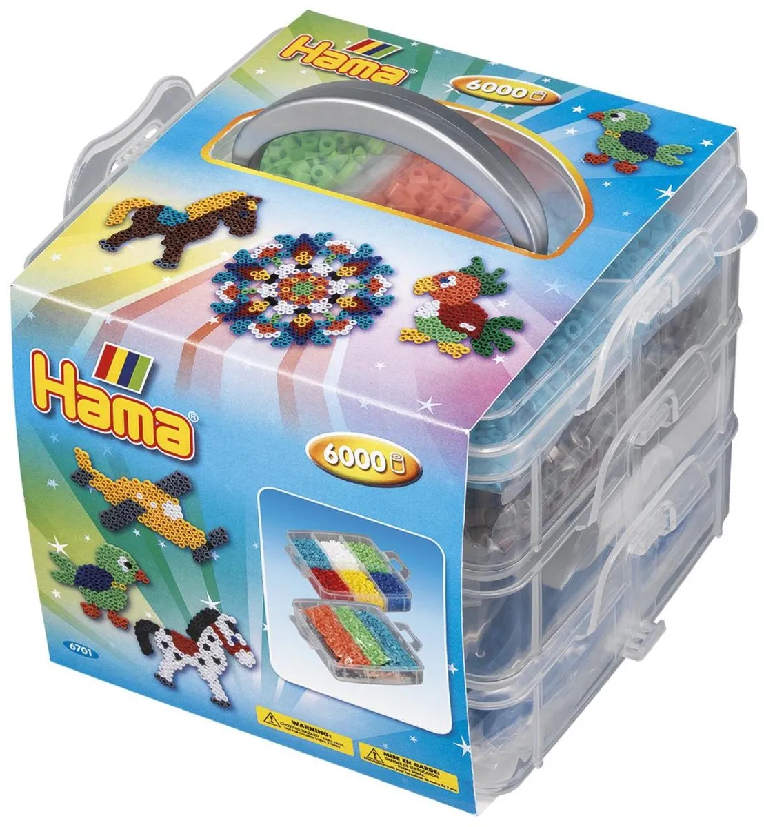 Hama Strijkkralenset 6000 kralen - 9 kleuren - Multi