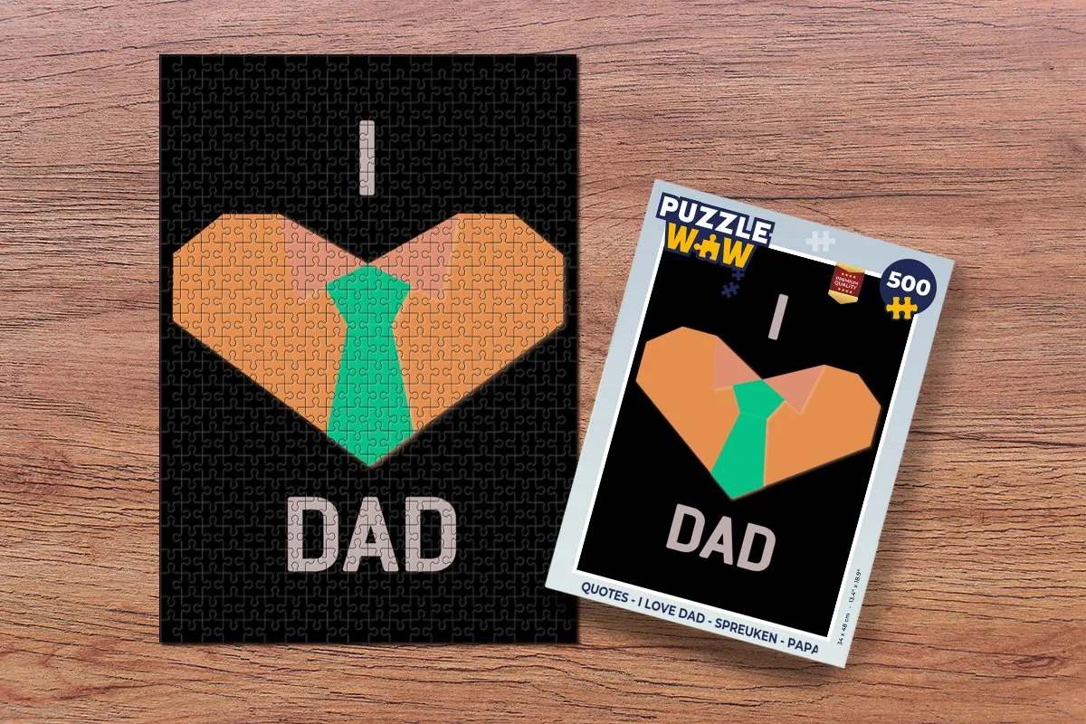 PuzzleWow Quotes I Love Dad Legpuzzel 500 Stuks - Multicolor