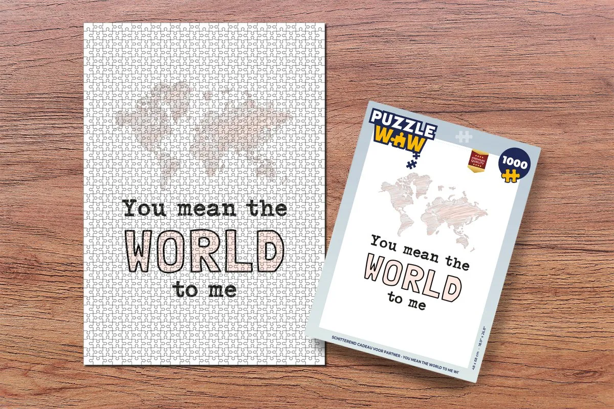 PuzzleWow You Mean The World To Me Legpuzzel 1000 Stuks - Multicolor