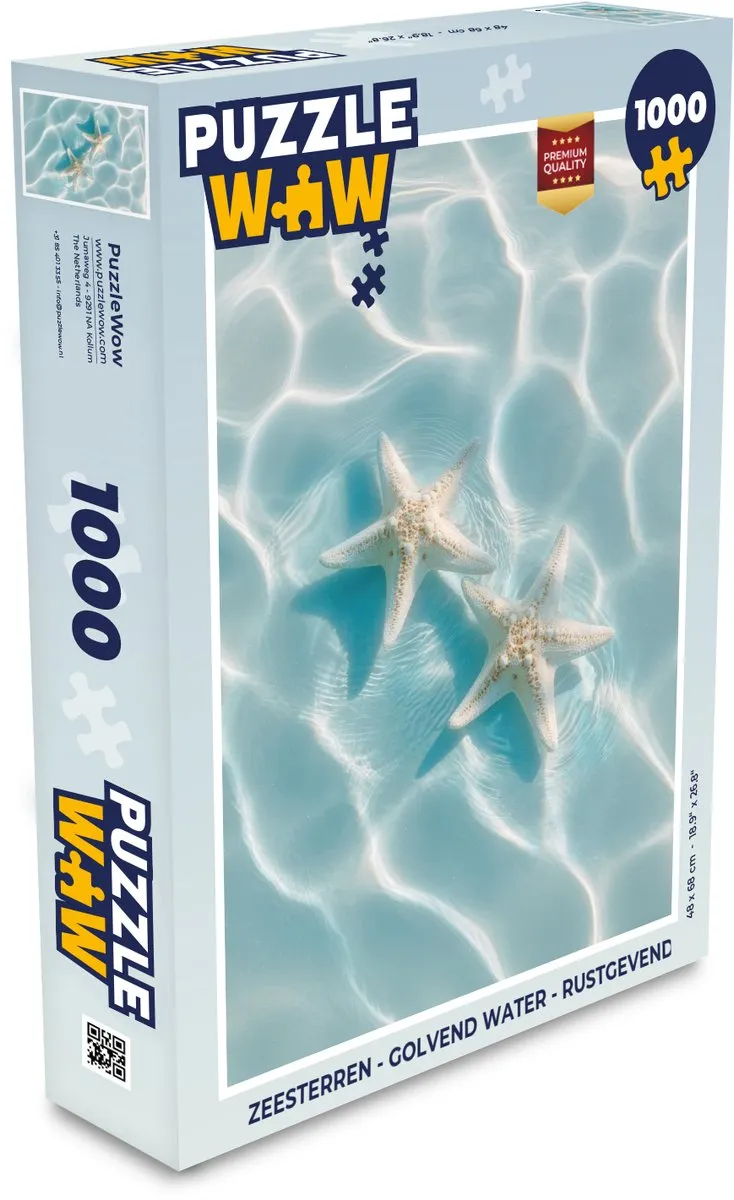 PuzzleWow Zeesterren 1000 Stuks Puzzel