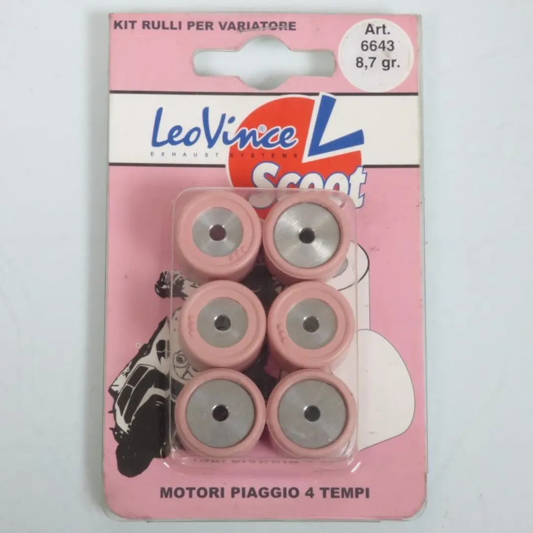 Galet rouleau de variateur Leovince pour Scooter Peugeot 125 Looxor 2003 à 2011
