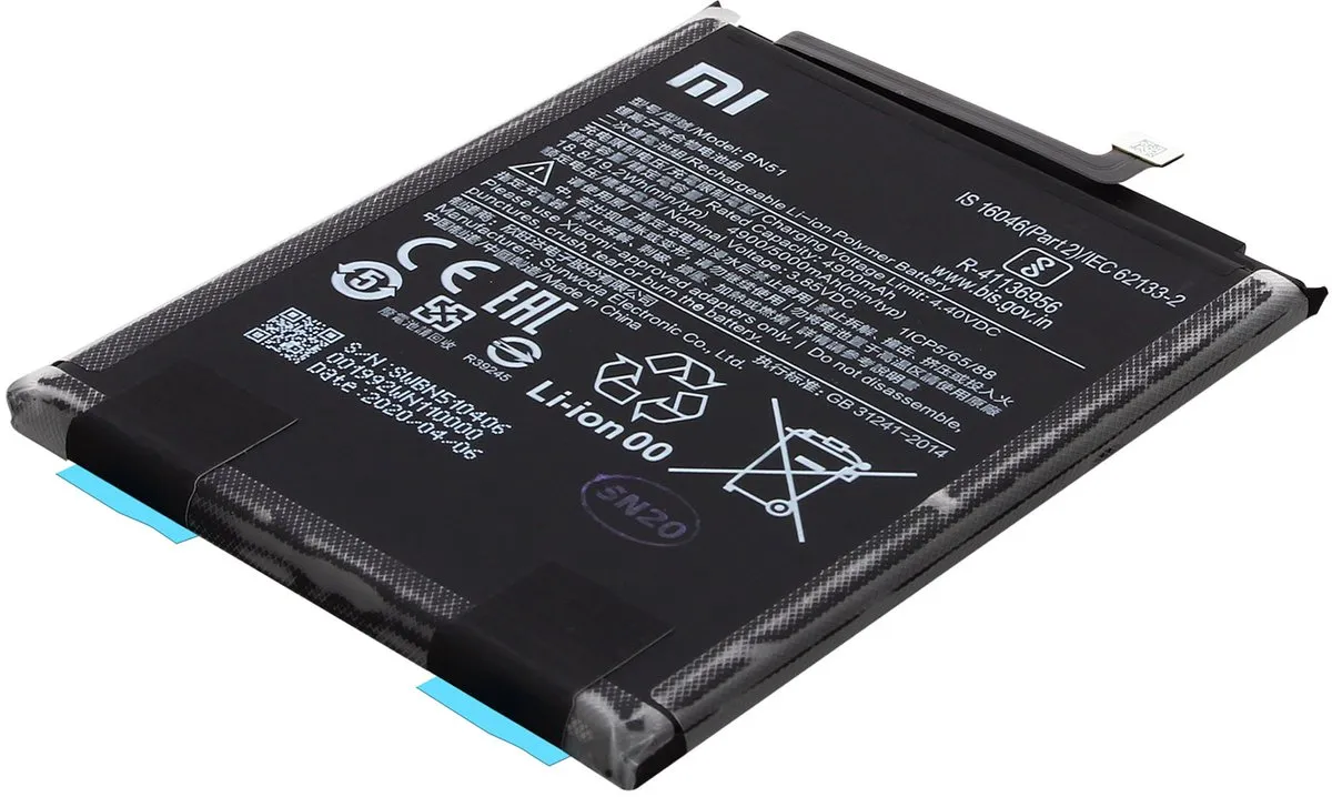 Xiaomi Redmi 8/8A Originele Batterij 4900mAh - BN51 - Zwart