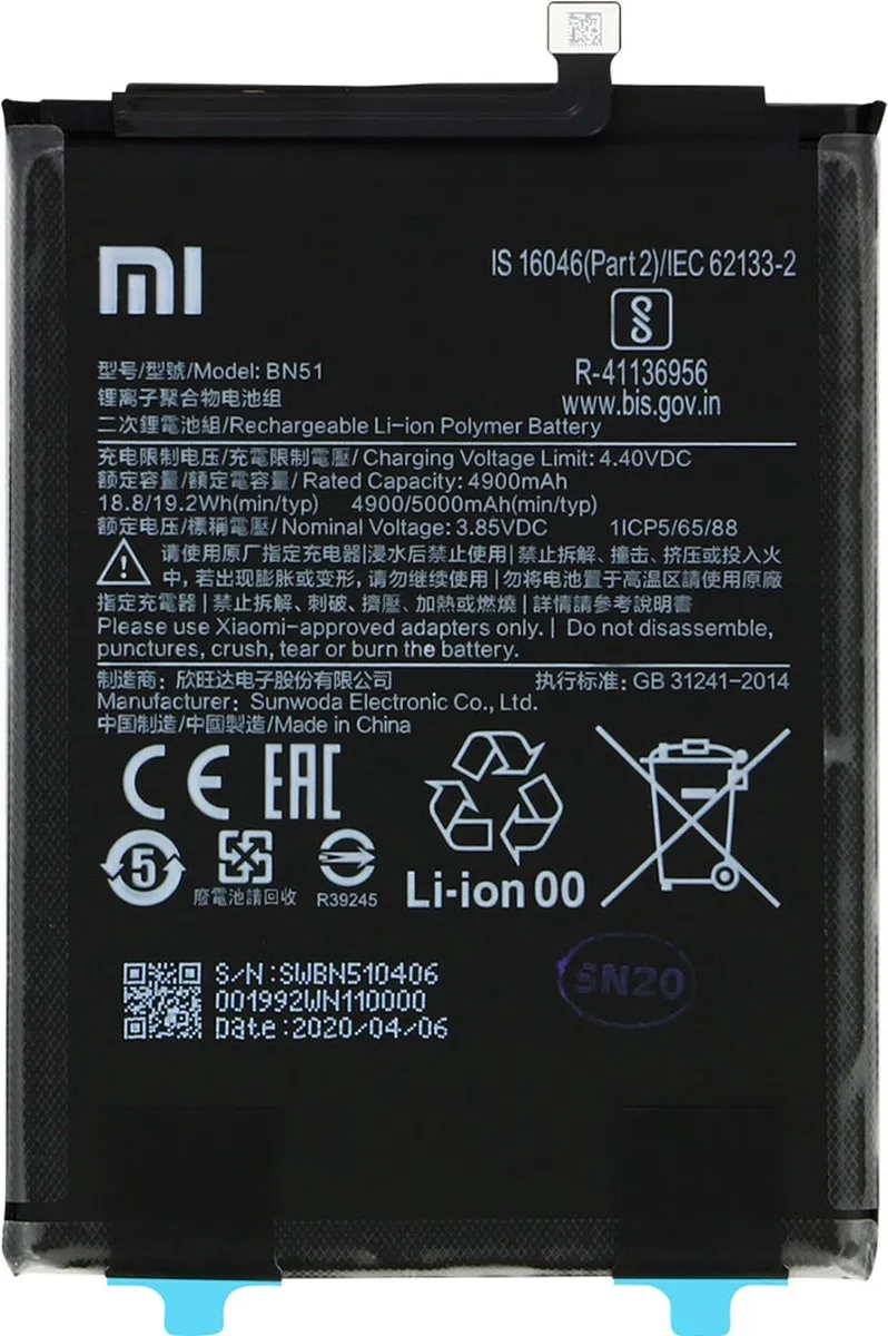 Xiaomi Redmi 8/8A Originele Batterij 4900mAh