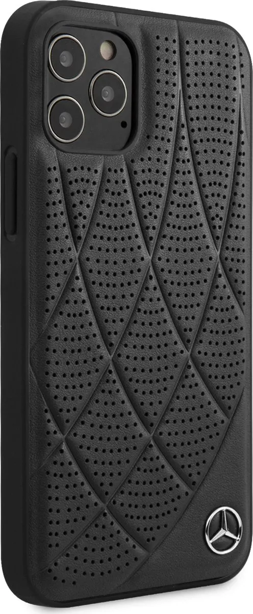 Mercedes-Benz Backcase Hoesje iPhone 12 Pro Max - Perforated Benz - MPN 8164