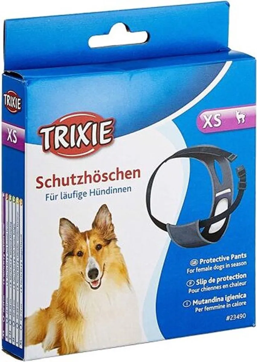 Trixie Beschermende Broek Maat S/M - 32-39cm - Zwart