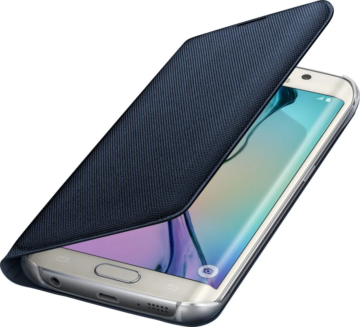 Samsung Galaxy S6 Edge EF-WG925BBEGWW Flip Hoes - Zwart