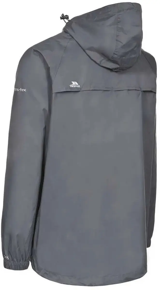 Trespass Qikpac Waterdichte Jacket Flint - afbeelding 2 van 6