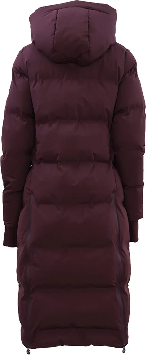 QUUR Qruby Lange Winterjas - Donkerrood XL - afbeelding 3 van 6