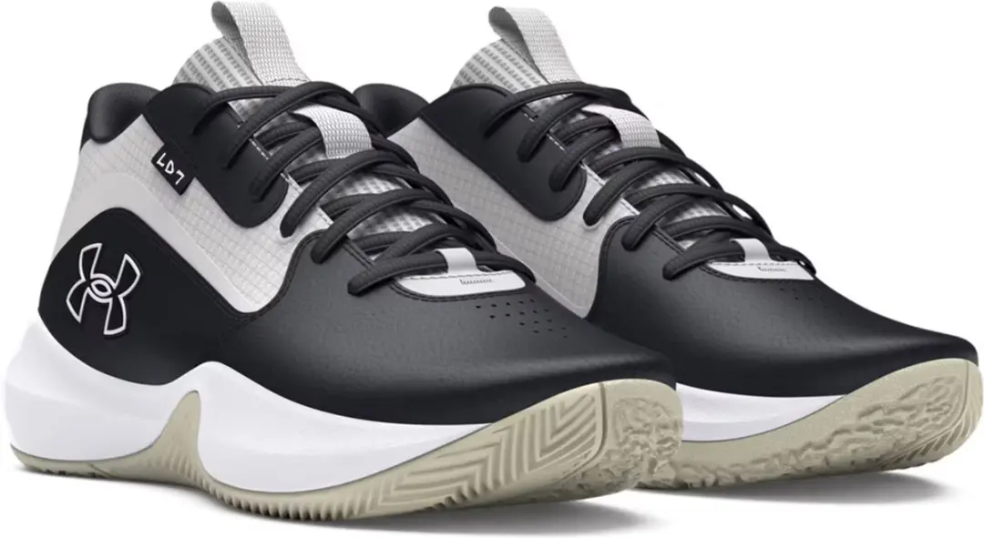 Under Armour UA Lockdown 7 basketbalschoenen unisex 3028512 002 zwart/split