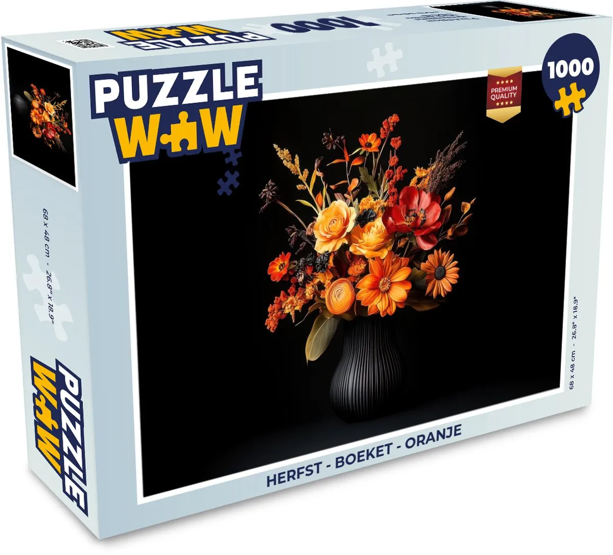 PuzzleWow Herfst Boeket Legpuzzel 1000 Stuks - Oranje