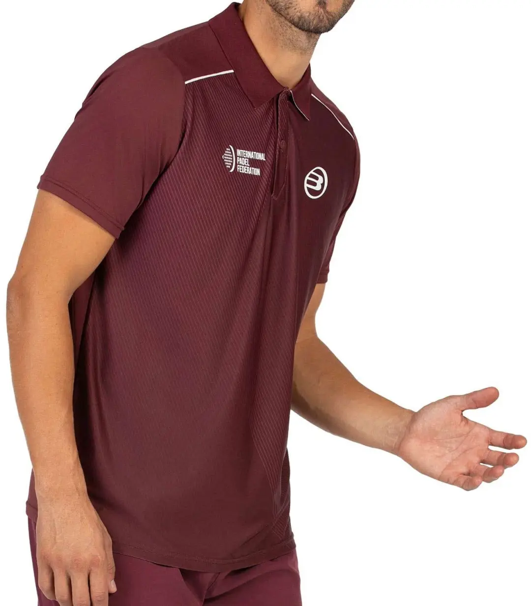 Polo Bullpadel Fip Esla 010 Vino Burdeos Xl