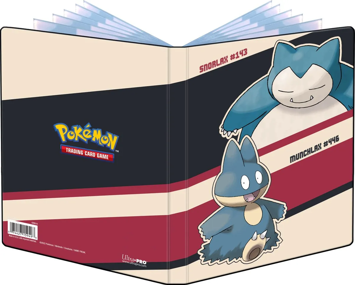 Pokémon Snorlax & Munchlax 4-Pocket Portfolio - Kaartenhouder