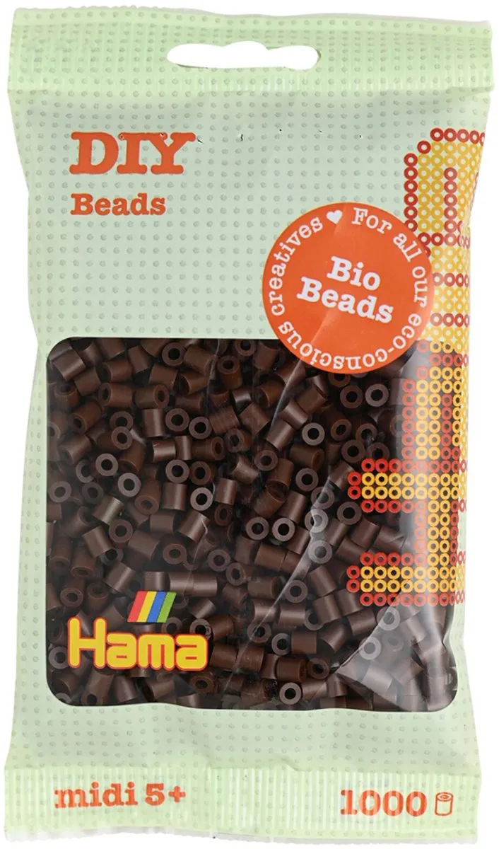 Hama Midi Bio Strijkkralen Beige - 1000 Stuks