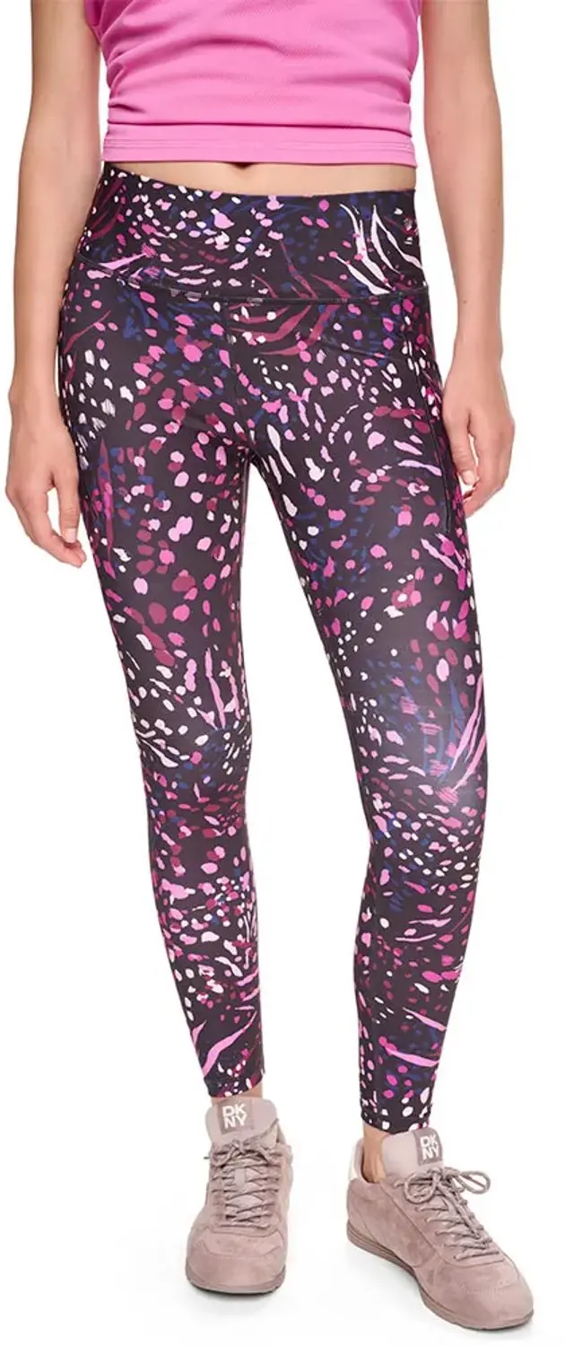 Dkny Dw2100302 Leggings Met Hoge Taille 7/8 Paars L Vrouw