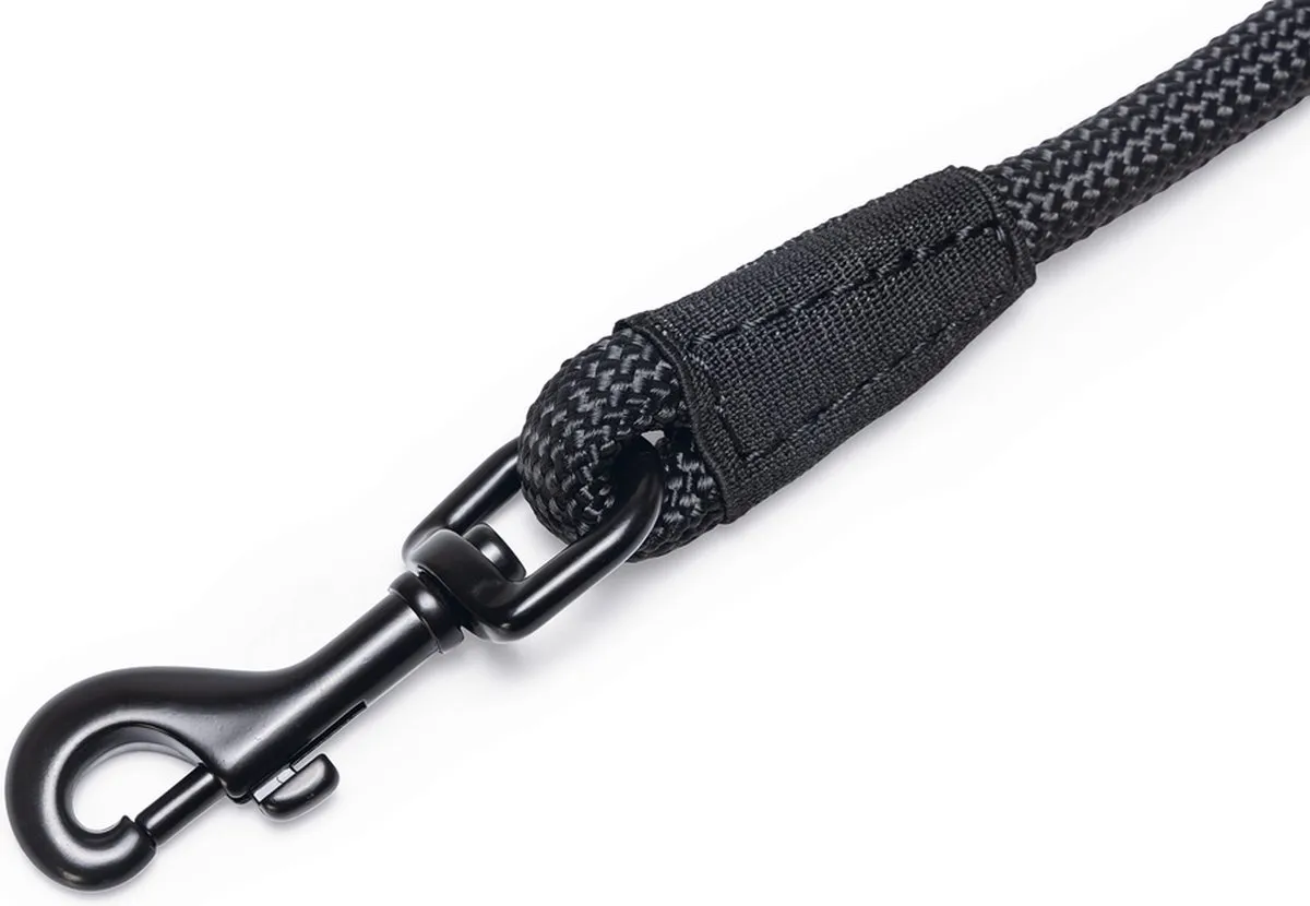 Beeztees Premium Parinca Hondenriem - Zwart 300x1,2cm